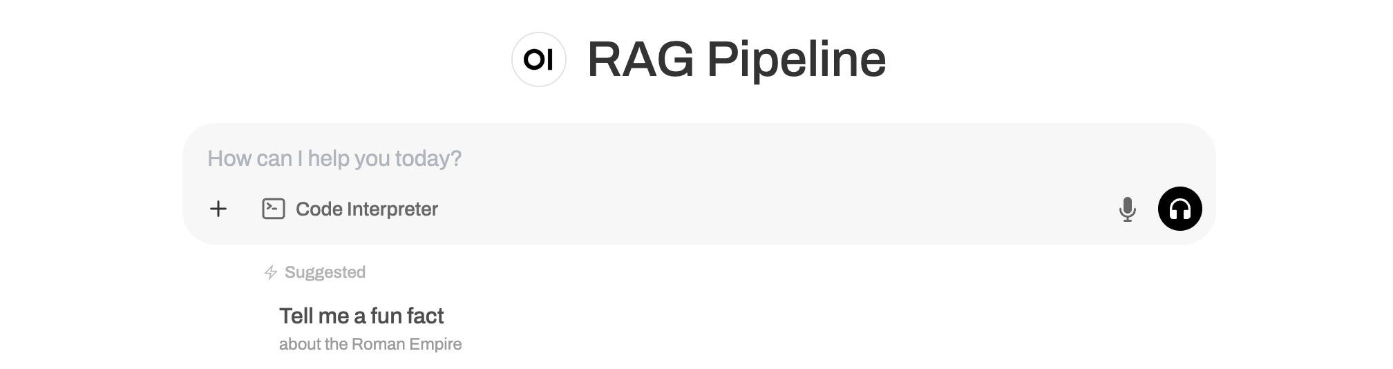 Screenshot of the Open WebUI query interface Screenshot of the Open WebUI query interface