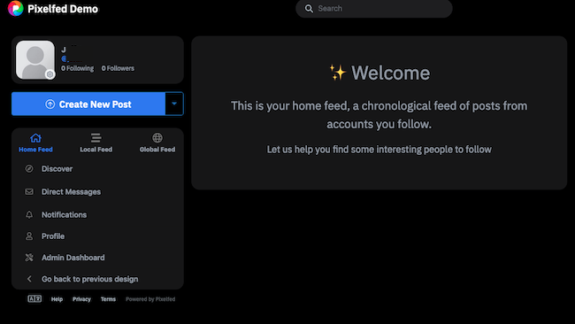 The Pixelfed Home Page The Pixelfed Home Page