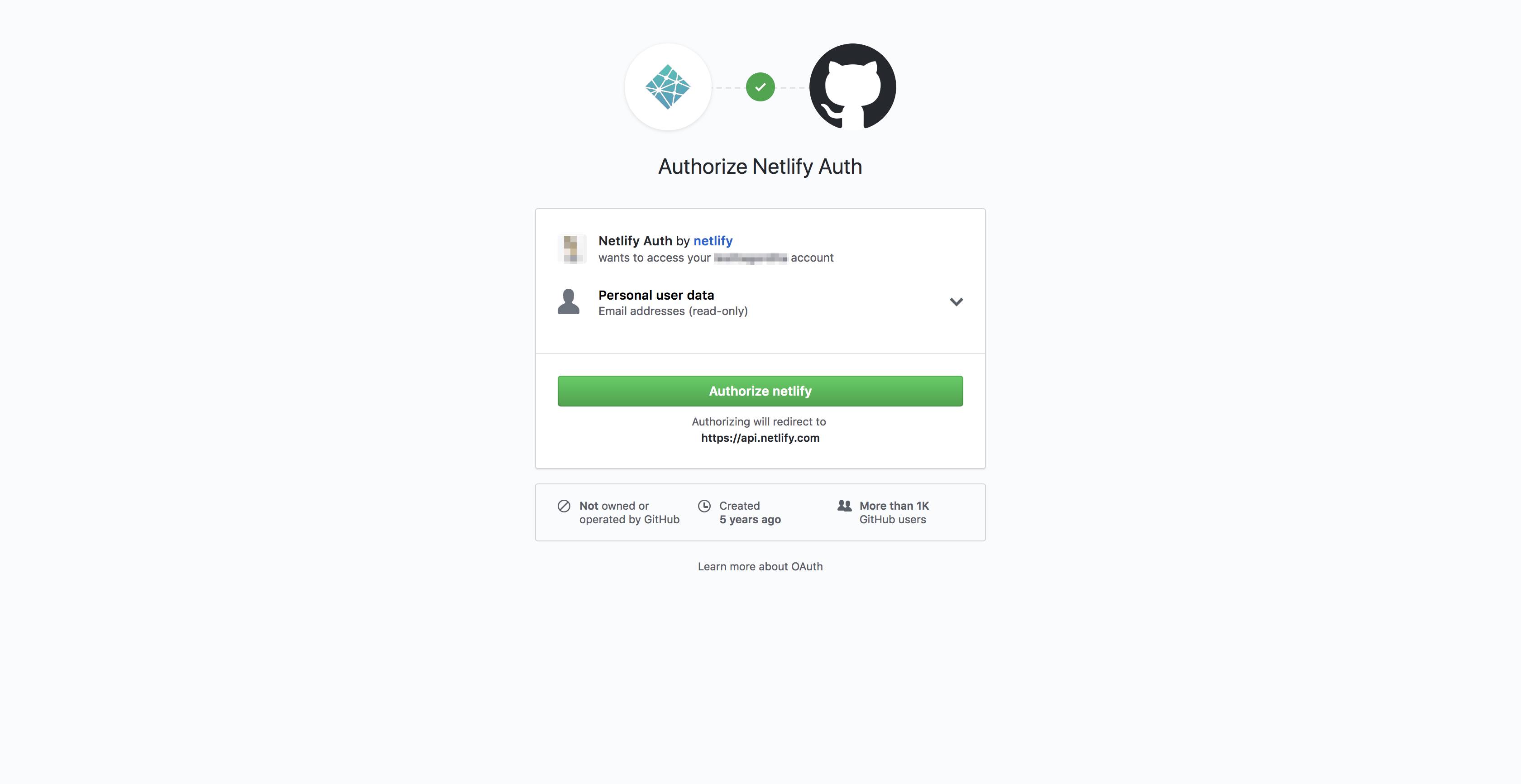 GitHub Netlify Authorization GitHub Netlify Authorization