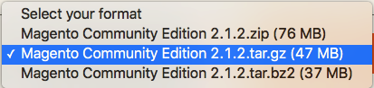 Select the option ending in .tar.gz Select the option ending in .tar.gz