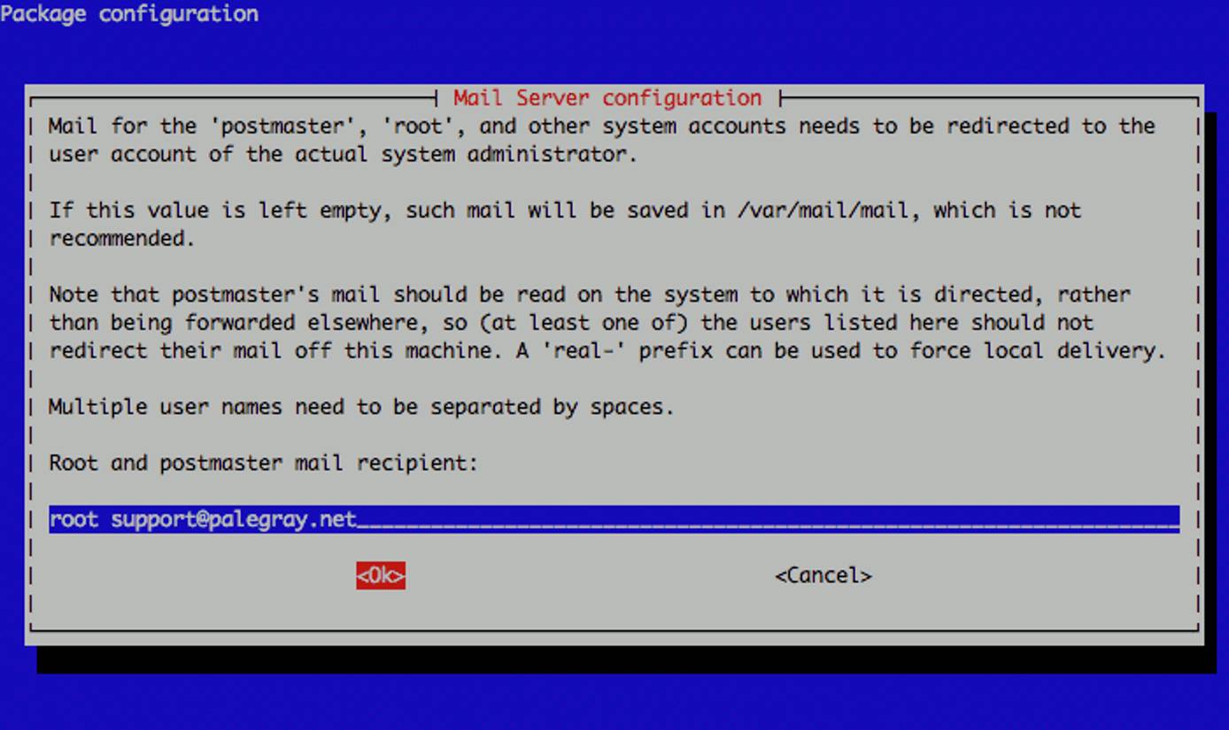 Exim postmaster configuration on Debian 5. Exim postmaster configuration on Debian 5.