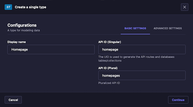 Strapi content builder for a Home single Strapi content builder for a Home single